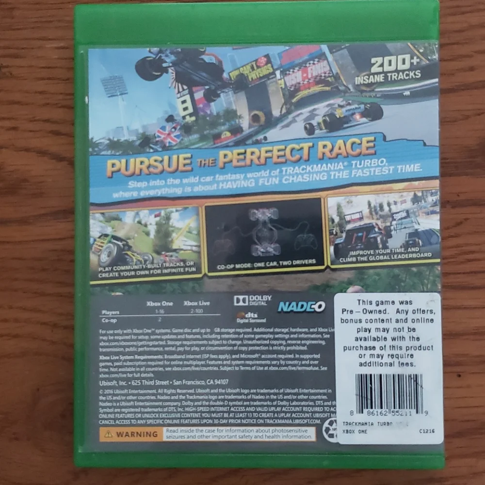 Xbox one Trackmania Turbo‎